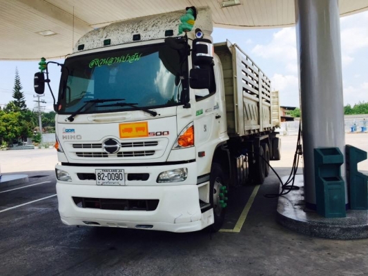 ขายรถพ่วง 22 ล้อ Hino เครื่อง 344 แรง ปี 56 ไมล์ 8x,xxx ยางเต็มทุกเส้น ดัมพ์สามมิตรแม่ลูก ลูก 3 เพลาแท้ สวยสดพร้อมใช้งาน ราคา 2,880,000 บาท