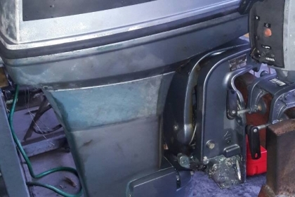 ขาย เครื่องเรือ YAMAHA 90 แรง 2 จังหวะ เครื่องติดน้ำออกดี พร้อมทริม (มอเตอร์ทริมต้องซ่อมนิดหน่อยค่ะเพราะขึ้นบ้างไม่ขึ้นบ้าง) ราคา 68,000