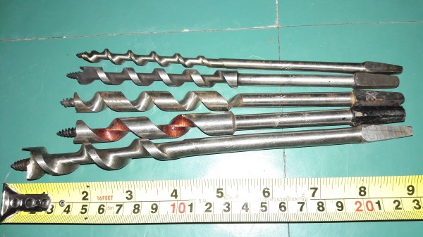 ขายดอกสว่านข้อเสือชุด5ดอกงานเก่าเก็บขนาด3/8,1/2,3/4,7/16,9/16