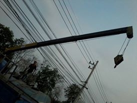 รถ 6 ล้อ ISUZU NPR ติดเครน 2.9 ตัน เครื่อง 115 แรง