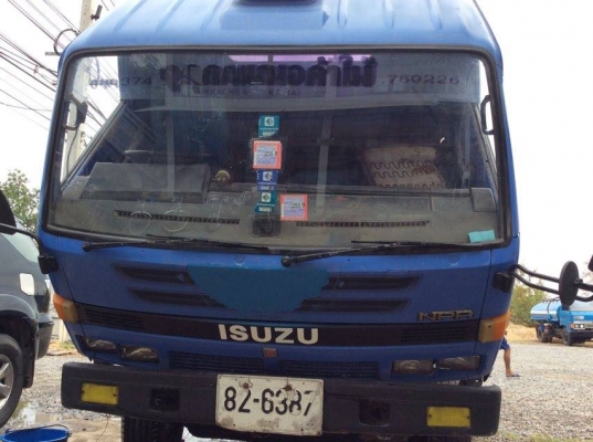 รถ 6 ล้อ ISUZU NPR ติดเครน 2.9 ตัน เครื่อง 115 แรง