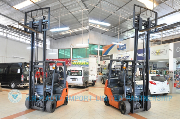 ขายรถโฟล์คลิฟท์มือสอง TOYOTA รุ่น 8FG20-30269 ราคา 295,000 บาท นำเข้าจากประเทศญี่ปุ่น 100\% ไม่เคยใช้งานในไทย