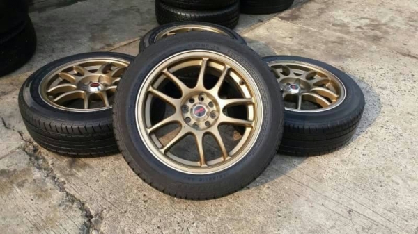 ล้อขอบ 15 4รู 100 พร้อมยางชุดล่ะ 5800