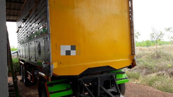 ขาย ISUZU 360 พ่วงแม่ลูก กระบะเนียมคอกเกษตรดั๊ม รถปี 56 ปลายปี รถวิ่ง 28,000 โล