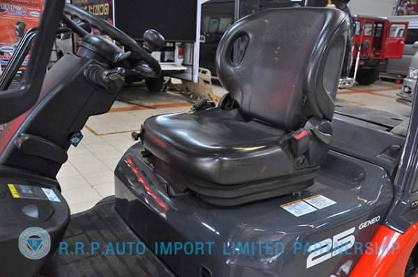 ขายรถโฟล์คลิฟท์มือสอง TOYOTA รุ่น 8FD25-34255 ราคา 580,000 บาท นำเข้าจากประเทศญี่ปุ่น 100\% ไม่เคยใช้งานในไทย