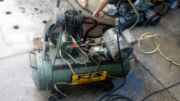 ขาย !! ปั้มลม1แรง.ไต้หวัน.มอเตอร์มิตซู220v. ใช้งานได้ดีปกติ