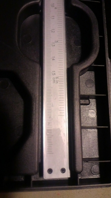 เวอร์เนียสเกล ยี่ห้อ MACOH  ความละเอียด 0.05 มม ระยะการทำงาน 150 มม. ใช้ได้ทั้งนิ้วและมิล แถบตัวเลขสีดำเห็นชัด