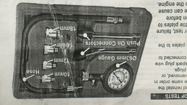 ชุดเครื่องมือเทสวัดทดสอบแรงอัดของกระบอกสูบในเครื่องยนต์ หรือนำไปใช้งานด้านอื่นๆที่ต้องการ