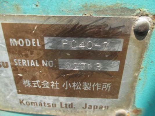 SALE___KOMATSU PC40-7 เก่านอก จากJanpan สภาพเดิมๆ สวย พร้อมใช้งาน SALE___KOMATSU PC40-7 เก่านอก จากJanpan สภาพเดิมๆ สวย พร้อมใช้งาน