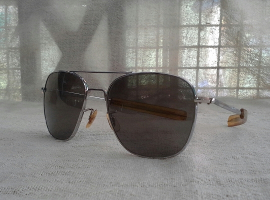 แว่นตาเสืออากาศ ตัวบิดา! RANDOLPH made in USA  ราชสีห์เงิน!  บิ๊กไซซ์!
