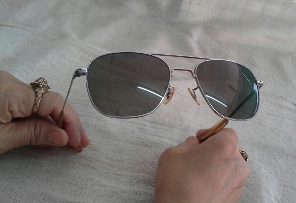 แว่นตาเสืออากาศ ตัวบิดา! RANDOLPH made in USA  ราชสีห์เงิน!  บิ๊กไซซ์!
