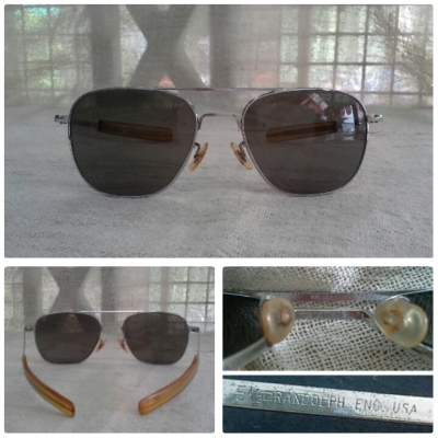 แว่นตาเสืออากาศ ตัวบิดา! RANDOLPH made in USA  ราชสีห์เงิน!  บิ๊กไซซ์!