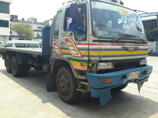 สิบล้อ ฮีโน่ FM3H195ปี38 พื้นเรียบ ช่วงยาว6.30ม สภาพพร้อมใช้งาน ทะเบียนพร้อมโอน