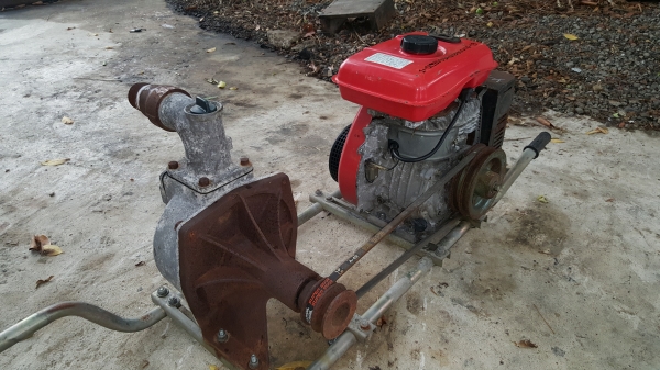 ปั้มหอยโข่ง 2 x 2 นิ้วพร้อมเครื่อง 5 แรง รหัสสินค้า Y - 13