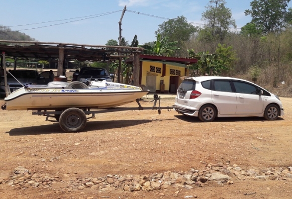 ชุดลากเรือสำหรับรถเก๋ง