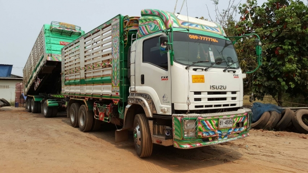 ขายรถบรรทุก 22 ล้อ พ่วงแม่ลูก-ดั๊มพ์ ยี่ห้อ ISUZU DEGA FXZ 360 แรงม้า ปี 2556  ( การันตีรถสวยจริงๆ  เจ้าของขายเอง )