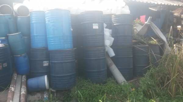 ถังเหล็กฝาเปิด 200 ลิตร พร้อมสายรัด ถังเหล็กฝาเปิด 200 ลิตร พร้อมสายรัด