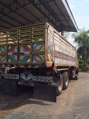 ขายรถบรรทุกสิบล้อดัมพ์ Hino 3H เครื่องเดิม 195 แรง 2 เพลา กระบะดัมพ์มิเนียม ทะเบียนพร้อม