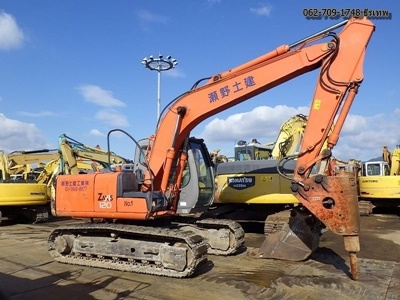 กำลังถึงไทย HitachiZX120#66150 ปี2004 มาพร้อมหัวกระแทก NPK และบุ๊งกี๋จากญี่ปุ่น คุ้มๆ สวยๆ 062-709-1748 ธีรเทพ NDT Thailand