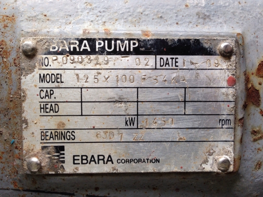 ( เหลือ 2 ตัวครับ )ขายปั้มน้ำหอยโข่ง Ebara ขนาดเข้า 5นิ้ว ออก 4นิ้ว ใบพัดทองเหลือง พร้อมมอเตอร์ 25HP. 380V สภาพดีเดิมๆ พร้อมใช้งาน มี 3ชุด ตัดออกจากโรงงาน ขายถูกครับ ( เหลือ 2 ตัวครับ )ขายปั้มน้ำหอยโข่ง Ebara ขนาดเข้า 5นิ้ว ออก 4นิ้ว ใบพัดทองเหลือง พร้อมมอเตอร์ 25HP. 380V สภาพดีเดิมๆ พร้อมใช้งาน มี 3ชุด ตัดออกจากโรงงาน ขายถูกครับ