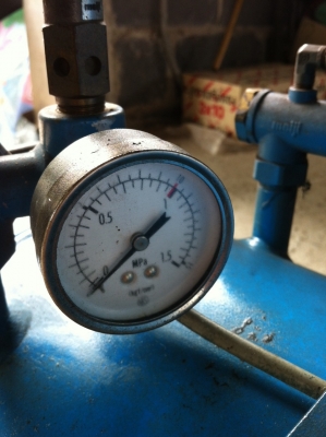 80 ลิตร MADE In JAPAN ขายปั้มลมเมจิ 2 แรง 2 หัว ไฟบ้าน220 Volt มอเตอร์มิตซู ใช้งานปกติ แมกเนติกมิตซู