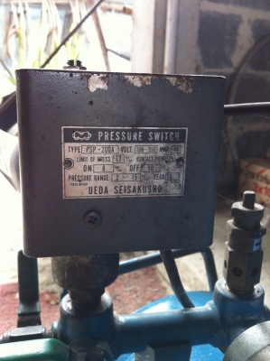 80 ลิตร MADE In JAPAN ขายปั้มลมเมจิ 2 แรง 2 หัว ไฟบ้าน220 Volt มอเตอร์มิตซู ใช้งานปกติ แมกเนติกมิตซู