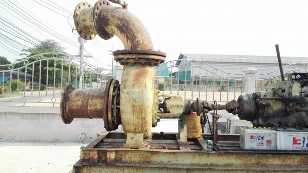 Sell>> เครื่องสูบน้ำพร้อมปั้ม AJAX AUSTRALIA หน้า 12"- 12"นิ้ว ชนเครื่องยนต์ดีเซล Hino 6 สูบ 280 แรงม้า รหัส ED100 รุ่นประหยัด เครื่องดีเสียงแน่นสตาร์ทติดง่าย มาพร้อมรถลากจูงยางตัน!!