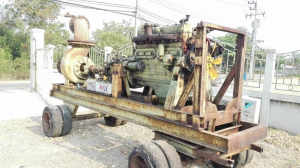 Sell>> เครื่องสูบน้ำพร้อมปั้ม AJAX AUSTRALIA หน้า 12"- 12"นิ้ว ชนเครื่องยนต์ดีเซล Hino 6 สูบ 280 แรงม้า รหัส ED100 รุ่นประหยัด เครื่องดีเสียงแน่นสตาร์ทติดง่าย มาพร้อมรถลากจูงยางตัน!!