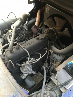 โฟคลิฟท์  KOMATSU FG25C-12 (2.5 ตัน) สภาพมือสองนำเข้ายังไม่ผ่านการใช้งานในบ้านเรา เสาสูง 3 เมตร