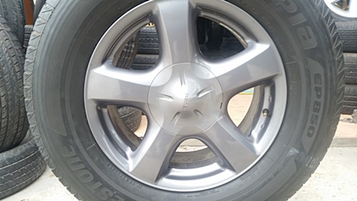 ขายล้อแม็กISUZU V Cross 17(สีกัล) 17ยาง265/65/17 ปี13 4 ล้อ
