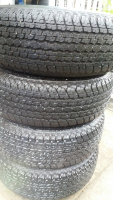 ยาง 265 70 16 bridgestone ปลายปี 15 ชุดล่ะ 14000