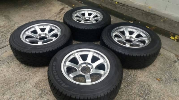 ล้อ lenso RT7 ขอบ 18 พร้อมยาง 265 60 18 ปี 13  ชุดล่ะ 14500