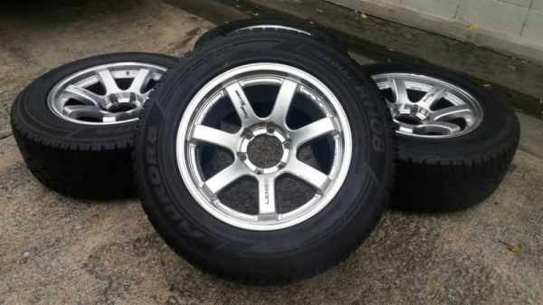 ล้อ lenso RT7 ขอบ 18 พร้อมยาง 265 60 18 ปี 13  ชุดล่ะ 14500