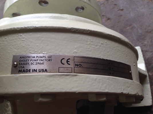 ขายหัวปั้มน้ำหอยโข่งคุณภาพสูง Ahlstrom made in U.S.A หัวโข่งปั้ม+ใบพัดสแตนเลส อย่างดี ขนาดเข้า 4นิ้ว ออก 2.5นิ้ว สภาพสวย หมุนนิ่มพร้อมใช้งาน