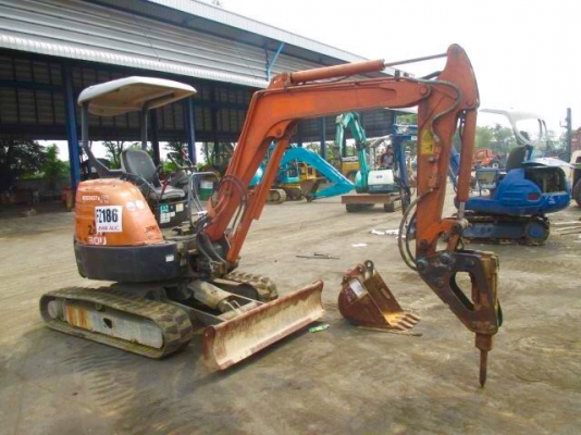 HITACHI ZX-30U <พร้อมหัวแย๊ก+บุ้งกี๊>คอลโทนสั้นปั๊มนิ้ว  ☎️สนใจติดต่อ 085-5632278 (ราคาต่อรองได้)