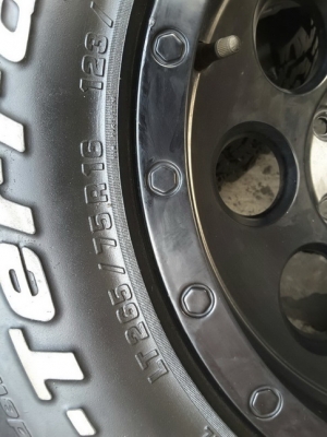 Lenso Max1 + BF All USA. 265/75/16 ปี13 สวยๆ 1ชุด