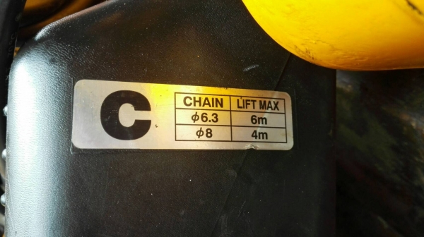 *** ขายแล้วครับ *** รอกโซ่ไฟฟ้า KITO 500 kg. 380V โซ่ยาว 6 m. สภาพใหม่มาก 95\% ดึงนุ่มเสียงเงียบ!! (ขาดตะขอ บน/ล่าง)