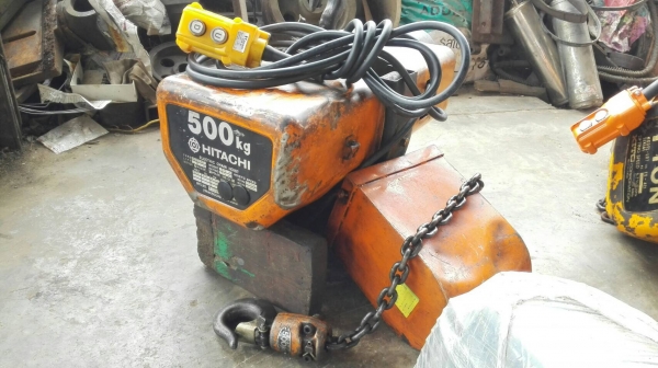 **** ขายแล้วครับ!! **** รอกโซ่ไฟฟ้า HITACHI 500 kg. 380V โซ่ยาว 6 m. อุปกรณ์ครบดึงนุ่มเงียบพร้อมใช้งาน **** ขายแล้วครับ!! **** รอกโซ่ไฟฟ้า HITACHI 500 kg. 380V โซ่ยาว 6 m. อุปกรณ์ครบดึงนุ่มเงียบพร้อมใช้งาน
