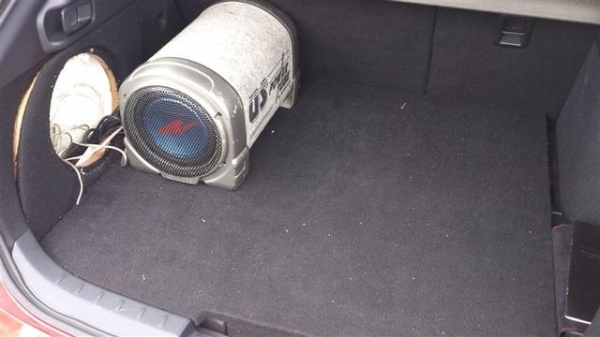 SUBBOX 8นิ้ว kenwood KSC-SW910 ทรงบาซูก้า มาพร้อมรีโมทแบบสายยาวครบๆ เบส