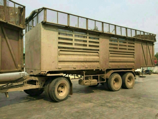 ขายรถพ่วงดัมพ์ Hino 3M เครื่องเดิม 240 แรง ปี 43 ลูก 3 เพลา พร้อมใช้งาน