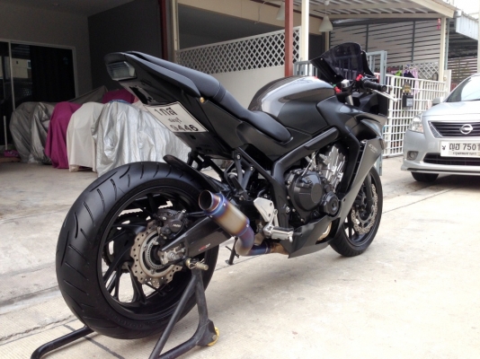 ((ดาวน์47000)) ขาย CBR650f ปี2014 สีดำ ท่อไทเทเนี่ยม ราคา 247000 บาท(รับเทริ์น)