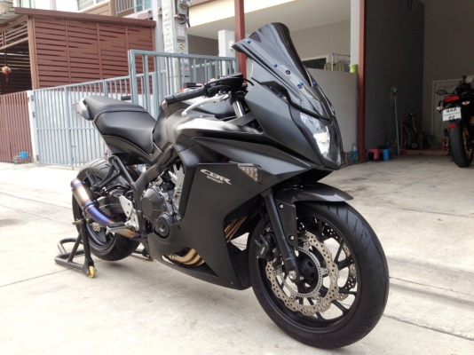 ((ดาวน์47000)) ขาย CBR650f ปี2014 สีดำ ท่อไทเทเนี่ยม ราคา 247000 บาท(รับเทริ์น)