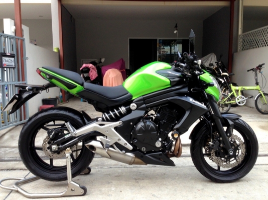 ((ดาวน์45000)) ขาย Kawasaki ER6N ปี2013 สีเขียวสภาพสวย ราคา175000 บาท