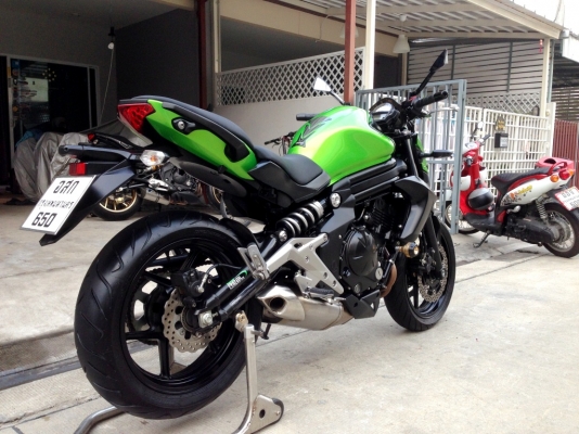 ((ดาวน์45000)) ขาย Kawasaki ER6N ปี2013 สีเขียวสภาพสวย ราคา175000 บาท