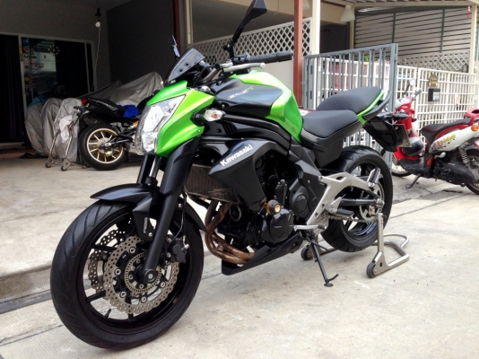 ((ดาวน์45000)) ขาย Kawasaki ER6N ปี2013 สีเขียวสภาพสวย ราคา175000 บาท