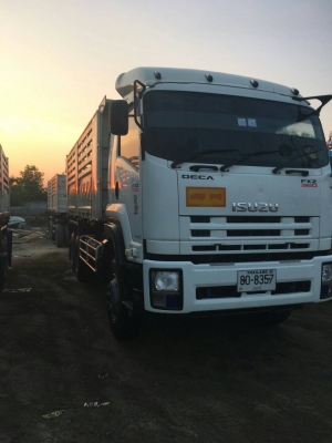 ขายรถบรรทุก 22 ล้อ พ่วงแม่ลูก-ดั๊มพ์ ยี่ห้อ ISUZU DEGA FXZ 360 แรงม้า ปี 2556  ( การันตีรถสวยจริงๆ  เจ้าของขายเอง )