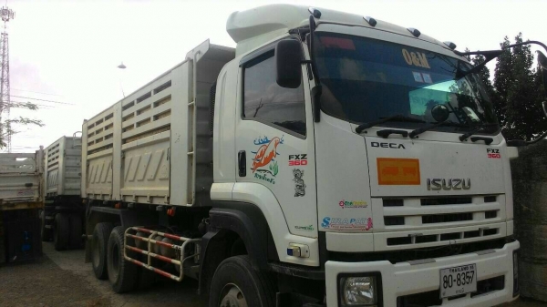 ขายรถบรรทุก 22 ล้อ พ่วงแม่ลูก-ดั๊มพ์ ยี่ห้อ ISUZU DEGA FXZ 360 แรงม้า ปี 2556  ( การันตีรถสวยจริงๆ  เจ้าของขายเอง )