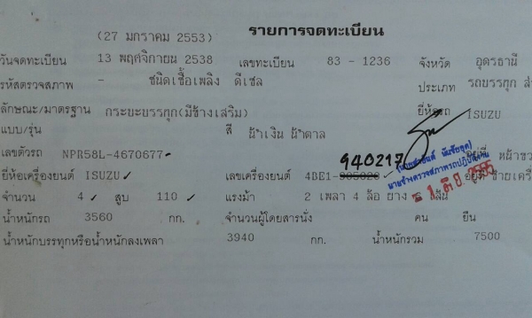 ขาย 6 ล้อ ISUZU NPR58L เครื่อง 4BE1 110 แรงม้า คัสซีสวยตลอดเส้น เฟืองท้าย F พวงมาลัยพาวเวอร์ ทะเบียนพร้อมโอน