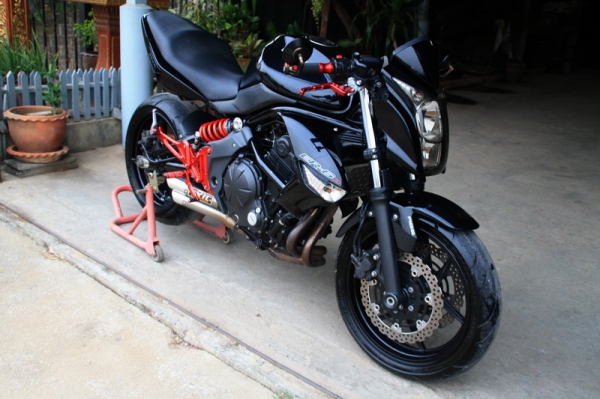 ขาย KAWASAKI ER 6 N ปี2009 ABS ท่อสูตรixil แต่งแนวซิ่ง 126000
