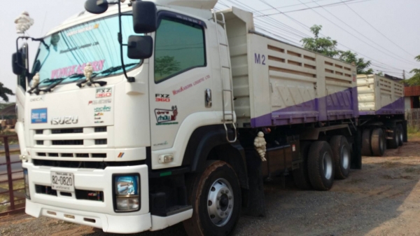 ขายรถบรรทุก 22 ล้อ พ่วงแม่ลูก-ดั๊มพ์ ยี่ห้อ ISUZU DEGA FXZ 360 แรงม้า ปี 2556  ( การันตีรถสวยจริงๆ  เจ้าของขายเอง )